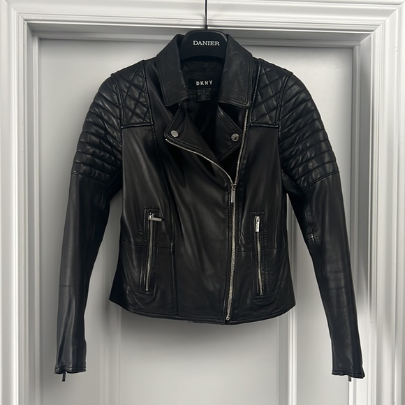 DKNY - Leather Jacket size XS - Picture 2 of 9